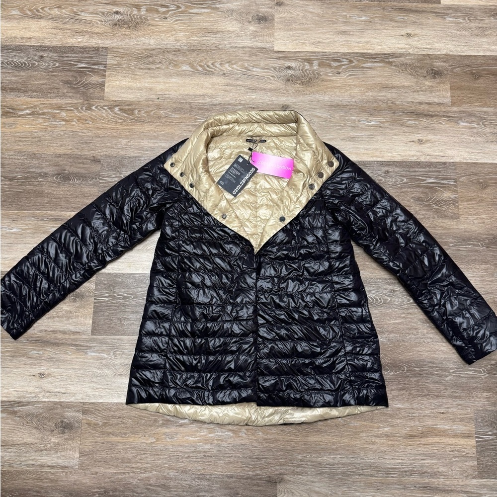 COTES OF LONDON— reversible high shine jacket